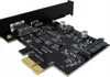 Adaptér pro počítač PCI PCIe 1X na USB A + C 3.1 Gen2 10 Náhled obrázku produktu 4