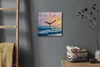 Coloray Uhr auf Leinwand 30x30 cm Wand Uhr Dekoration Produktbild-Vorschau 4