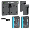 2x Akku + Lader für Samsung SLB-10A WB550,  WB690,  WB710, Produktbild-Vorschau 1
