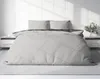 Bettwäsche 200x200 cm grau silber anthrazit Uni Doppelbett Produktbild-Vorschau 2