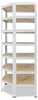 shelfplaza HOME 230x80x50 cm scaffale angolare in bianco Anteprima dell’immagine prodotto 6