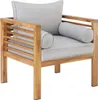 Fauteuil de jardin Boka, bois lasuré, supporte env. 120 kg Voir les images du produit 1