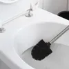 WC-Bürstenhalter aus Edelstahl mit schwarzer Kugel - M S V Produktbild-Vorschau 4