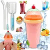 Slush Becher Silikon Squeeze Cup Gefrorene Maker Smoothie Produktbild-Vorschau 1