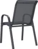 A single gray outdoor chair shown from the back and side. Produktbild-Vorschau