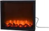 A black electric fireplace with LED flames. Náhled obrázku produktu