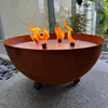 Schwabenfire XXL Outdoorkerze mit Dauerdocht in Edelrost Produktbild-Vorschau 3