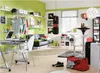A room set up as a multi-functional space with a desk, sofa, punching bag, and bar area. Podgląd zdjęcia produktu
