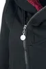 RED by EMP Damen schwarze Kapuzenjacke mit Teddyfell-Kapuze Produktbild-Vorschau 3