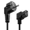 deleyCON 2m Kaltgerätekabel Netzkabel Stromkabel Produktbild-Vorschau 3