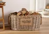 Brennholzkorb aus Weide im Shabby Look, Feuerholzkorb, Produktbild-Vorschau 1