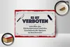 Holzschild Spruch 18x12 cm Es ist verboten sich über das Produktbild-Vorschau 2