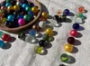 Bunte Glasmurmeln Mix 60 Stück Dekoration Basteln Spielen Produktbild-Vorschau 3