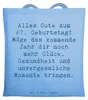 Mr. & Mrs. Panda Schultasche Spruch 67. Geburtstag - Sky Produktbild-Vorschau 1