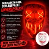 Straszna maska Kiss Me LED - jak z Purge, sterowana, Podgląd zdjęcia produktu 3