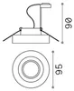 Ideal Lux BLUES zapustené svetlo GU10 ⌀95mm stmievateľné Náhľad obrázku produktu 3