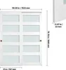 Porta scorrevole VEVOR 1524 mm x 2032 mm (dimensioni di Anteprima dell’immagine prodotto 8