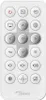 A white remote control with various buttons and icons, placed on a white background. Náhled obrázku produktu