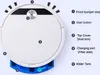 A top-down view of a white robot vacuum cleaner with various parts labeled with numbers and corresponding text descriptions. Produktbild-Vorschau