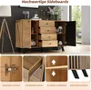 Sweiko 120x38x75cm Wohnzimmer Sideboard,Hohldesign Schrank Produktbild-Vorschau 13