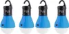 4 x Blau Aussen Hängelampe mit je 3 LED's Camping Zelt Produktbild-Vorschau 1