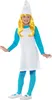 A young girl wearing a Smurfette costume. Produktbild-Vorschau