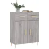 Sideboard Grau Sonoma 69,5x34x90 cm Holzwerkstoff Produktbild-Vorschau 3