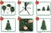 A collage of six images showing the assembly steps for a Christmas tree. Produktbild-Vorschau