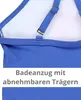 Aquarti Mädchen Badeanzug mit Spaghettiträgern Streifen, Produktbild-Vorschau 5