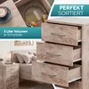 CASARIA Nachttisch mit 3 Schubladen Holz Eiche Produktbild-Vorschau 3