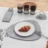 Zestaw 6 podkładek filcowych Intirilife w kolorze szarym - Podgląd zdjęcia produktu 6