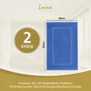 Lavea® 2er Set Badematte 50x80 cm, Badezimmerteppich 100% Produktbild-Vorschau 2