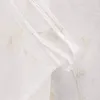 WOLTU 2er-Set Gardinen transparent Blumen Stickerei mit Produktbild-Vorschau 2