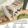 A children's bunk bed with stairs and storage in a bedroom setting. Náhled obrázku produktu