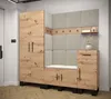 Garderobe ARTIN Set 1 mit gepolsterten Paneelen Industrial Produktbild-Vorschau 2