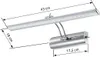 Globo Lighting|Apparecchio da parete in metallo cromato, Anteprima dell’immagine prodotto 4
