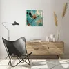 Wanduhr - Quadrat - Glasuhr - Abstraktion modern - 40x40cm Produktbild-Vorschau 6