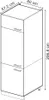 Szafka na lodówkę Vicco R-Line Czarny beton 60 cm, Model Podgląd zdjęcia produktu 3
