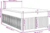 vidaXL Boxspringbett mit Matratze Schwarz 120x200 cm Stoff Produktbild-Vorschau 8
