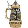 Bierkrug mit Deckel 0,7L – Traditioneller Steinkrug mit Produktbild-Vorschau 8