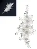 Braut Hochzeit Haarnadeln Silber Blume Haarspangen Perle Produktbild-Vorschau 3