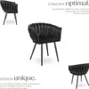 Set de chaises de salle à manger Astano velours design noué Voir les images du produit 3