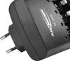 A close-up view of a black battery charger with the brand name and product type visible. Anteprima dell’immagine prodotto