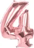 XL Folienballons Zahl 86 cm groß - Rose Gold - Luft oder Produktbild-Vorschau 1