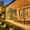 3x3 meter lichtgordijn, binnen, warm wit, 300 LED's. Productafbeelding-voorbeeld 10