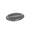 Emaille Türschild TOILETTE oval 7x10 cm Schild Emailschild Produktbild-Vorschau 5