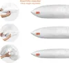 Collage showing how to adjust the height of a pillow by adding or removing filling. Produktbild-Vorschau