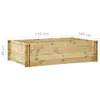 vidaXL Podwyższone łóżko 150x100x40 cm z impregnowanego Podgląd zdjęcia produktu 16