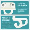 Gleiter für IKEA KVARTAL, 24 Stück, Ersatzrollen, Kunststoff, Weiß Podgląd zdjęcia produktu