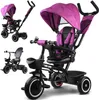 Tiny Bike 3in1 Dreirad mit Verdeck SP0650 Rosa Produktbild-Vorschau 1